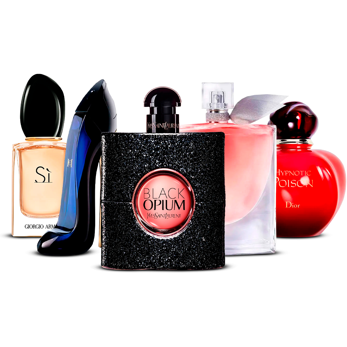 Set di 5 profumi – Sì, Good Girl, Black Opium, La Vie Est Belle e Hypnotic Poison